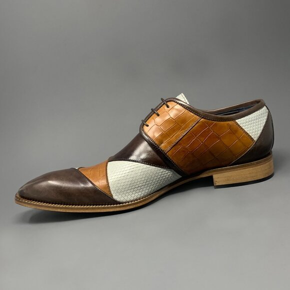 *NEW* / DUCA "Imperio" / Genuine Italian Calfskin / Tri Tone Derby / Men's 14 - Picture 5 of 13